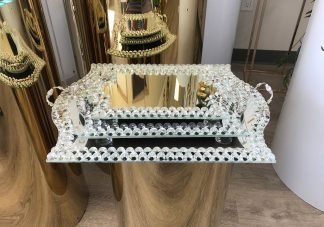 Crystal Rectangle Mirror Tray