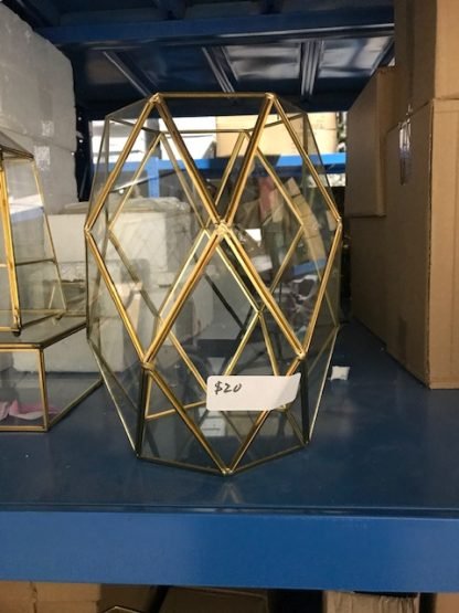 Glass Geometric Box Terrarium