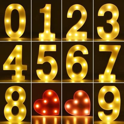 Small LED Marquee Number