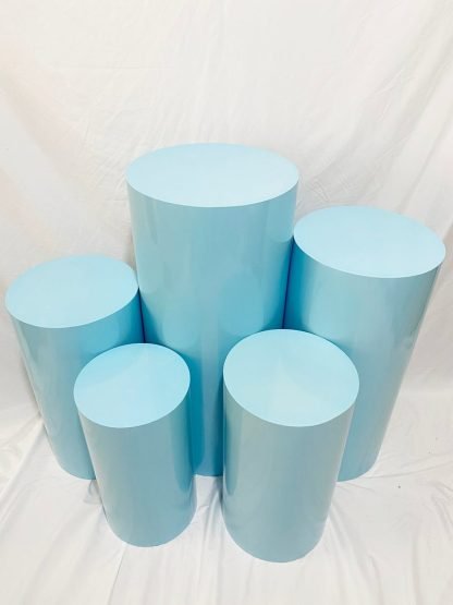 blue round pilnths