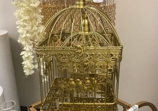 gold bird cage