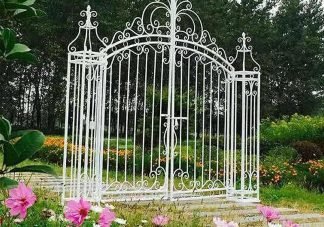 wedding gate white