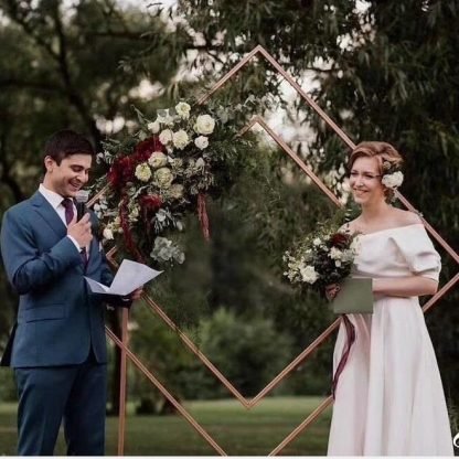 Double Diamond Wedding Arch 2