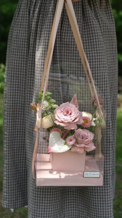 Flower Carry Box With Handle 1