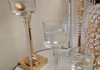 Glass Cup Candle Holder