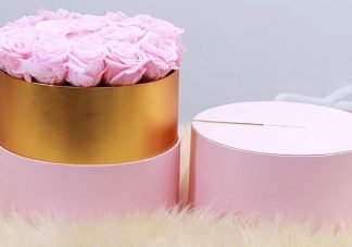 Round Flower Box with Lid 3