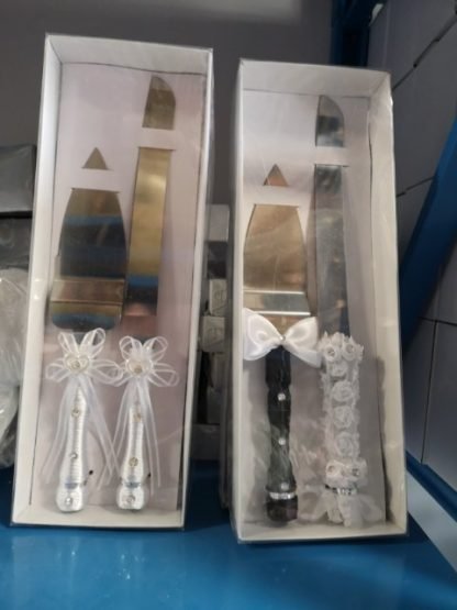 Wedding Cake Knife Server Set