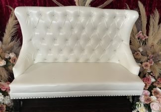 White Wedding Sofa Couch Loveseat II