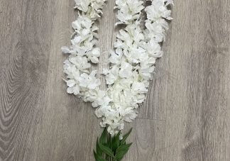 wisteria vine 3heads pearl white