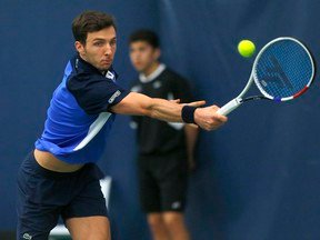 Arthur Rinderknech from France was the singles champion at the 2020 Calgary National Bank Challenger in Calgary on March 1, 2020.