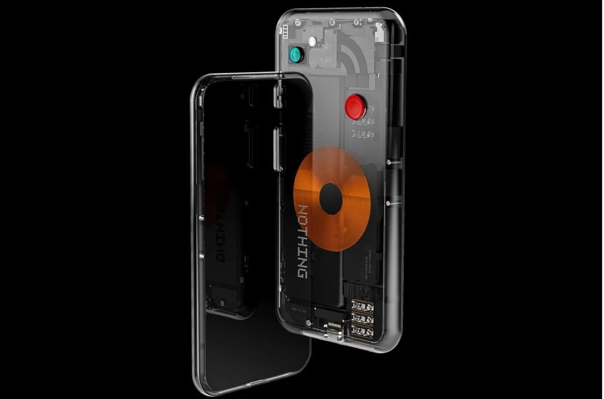 An image of a Nothing phone concept by Yanko Design