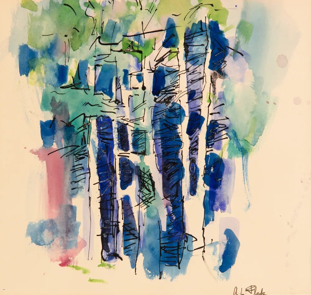 Audrey Flack, <em>Glass Forest I</em> (1954). Courtesy of Hollis Taggart, New York.