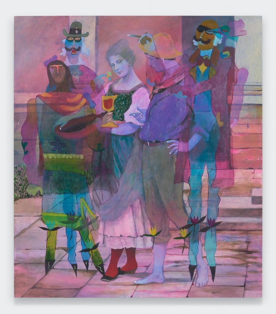 Joshua Petker, <em>Pink Promenade</em> (2022). Courtesy of Rachel Uffner, New York. 