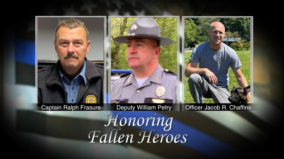 Three law enforcement officers were shot and killed in the line of duty Thursday.