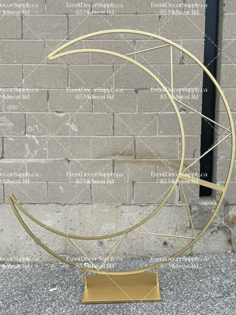 Gold Moon- Shaped Arch - Event Decor Supply